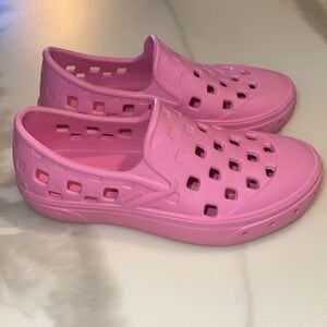 Pink Vans Kids Slip On Shoes, Size 12 Kids
